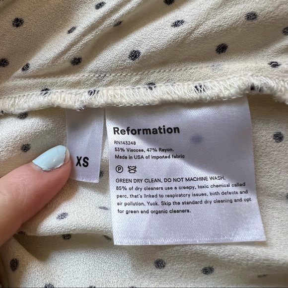 Reformation Leah Cami Polka Dot Tank - Picture 7 of 7